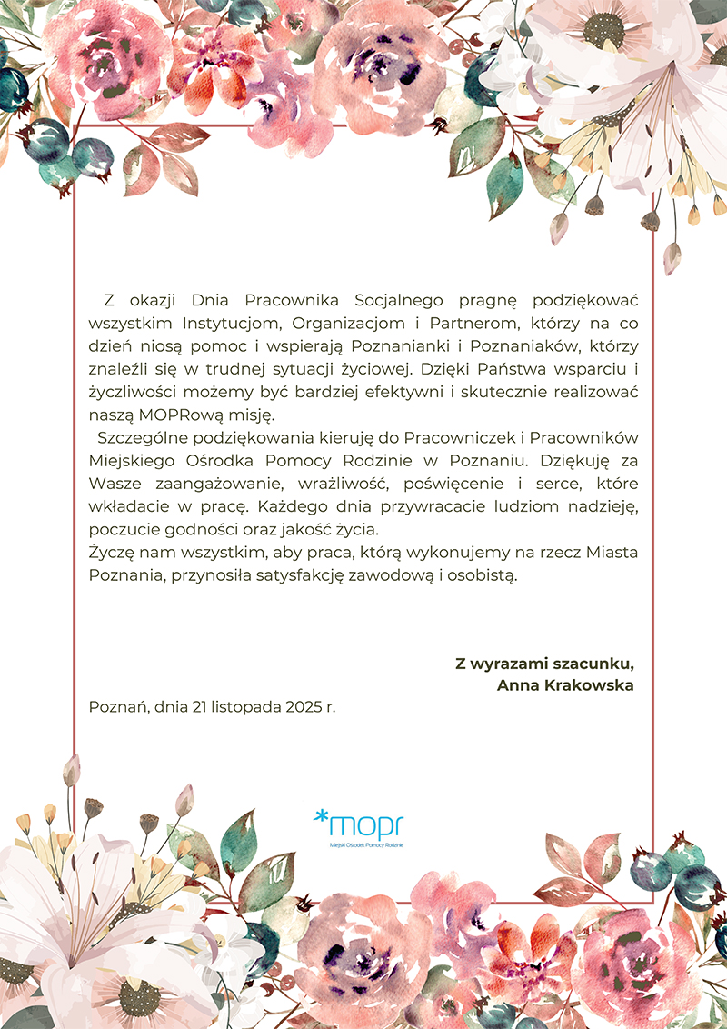 Życzenie na dzień pracownika socjalnego