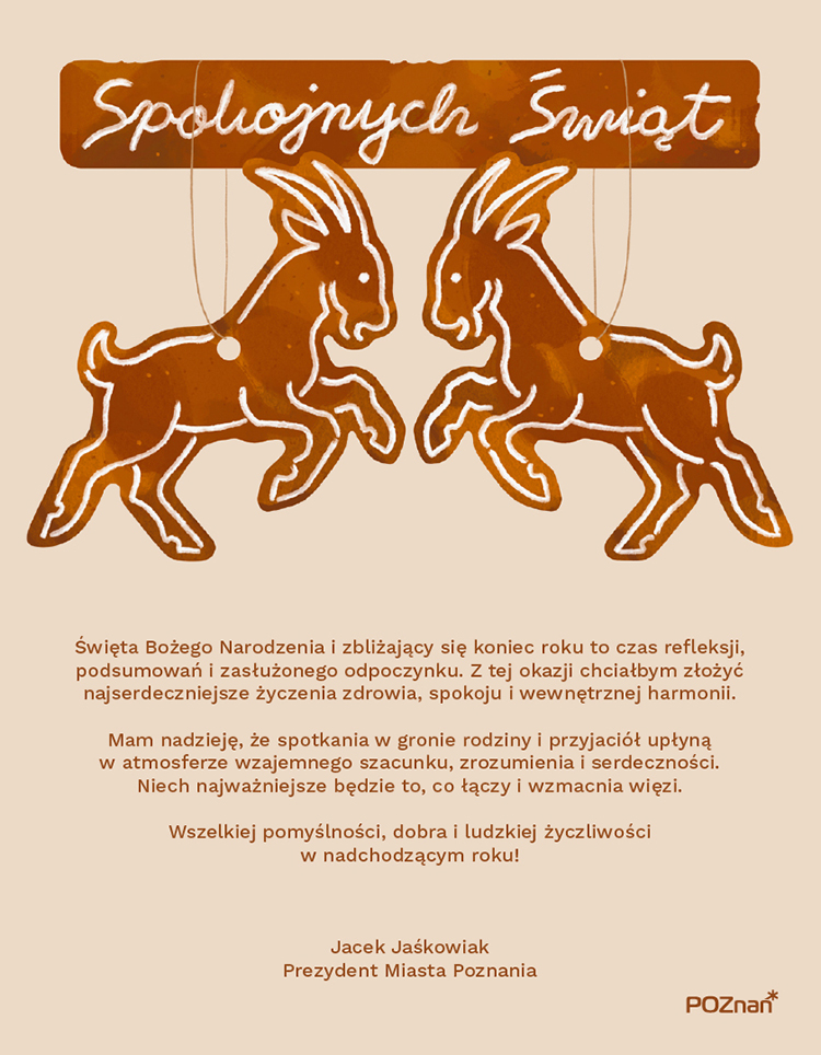 karta świateczna prezydenta poznania