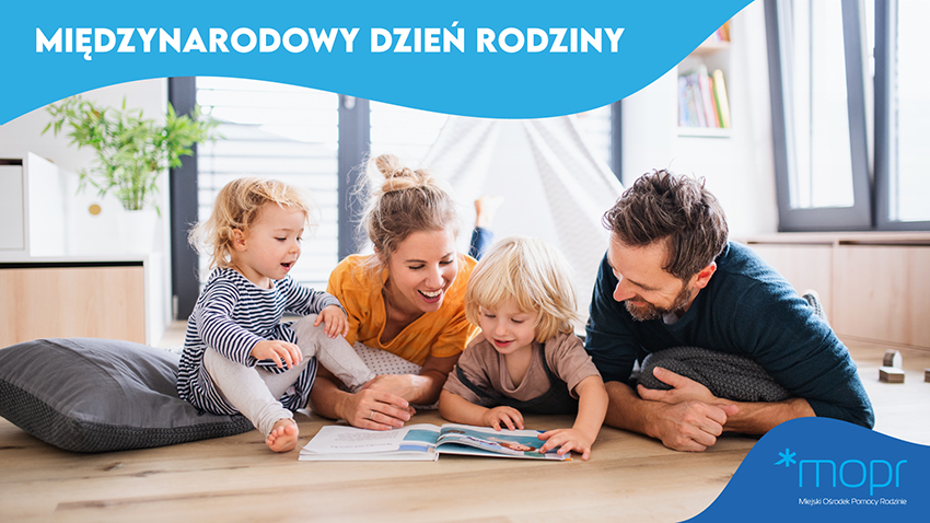 Grafika przedstawiająca rodzinę