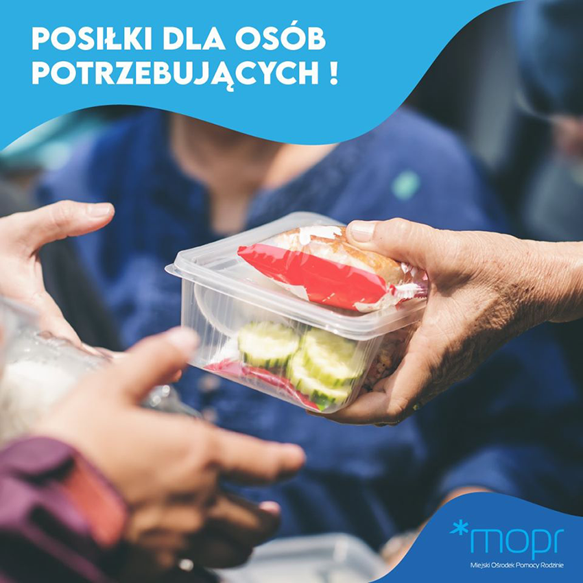 Grafika posiłki dla potrzebujących