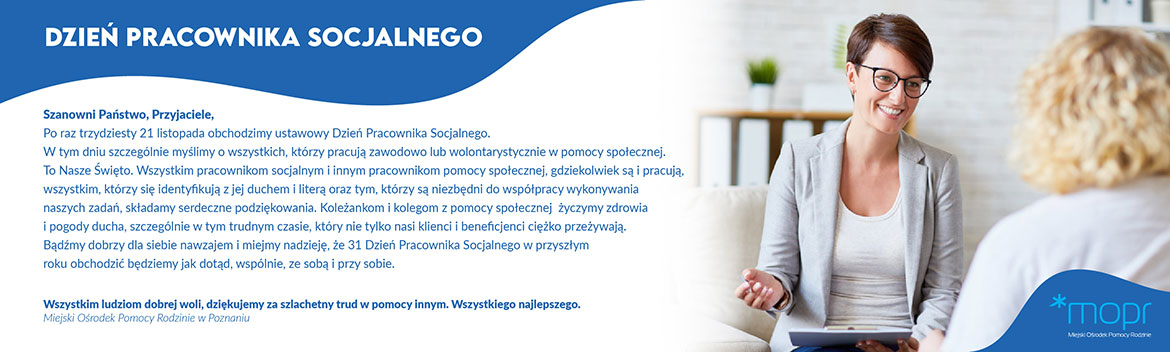 Baner Dzień Pracownika Socjalnego