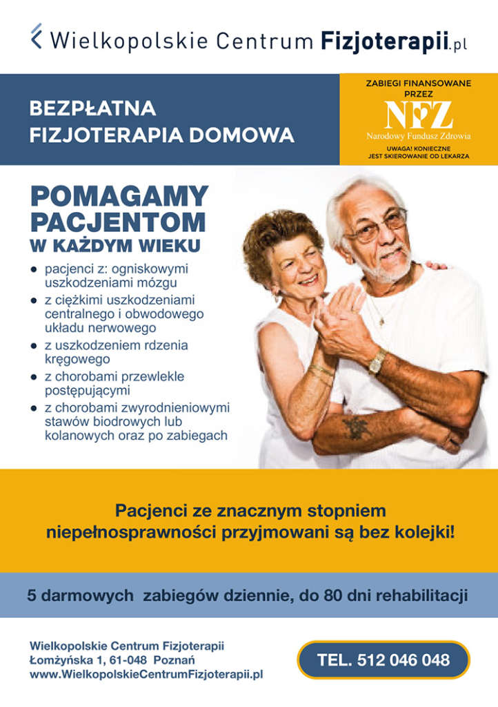 Ulotka fizojoterapii domowej