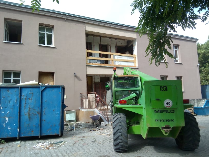 Remont głównego budynku MOPR