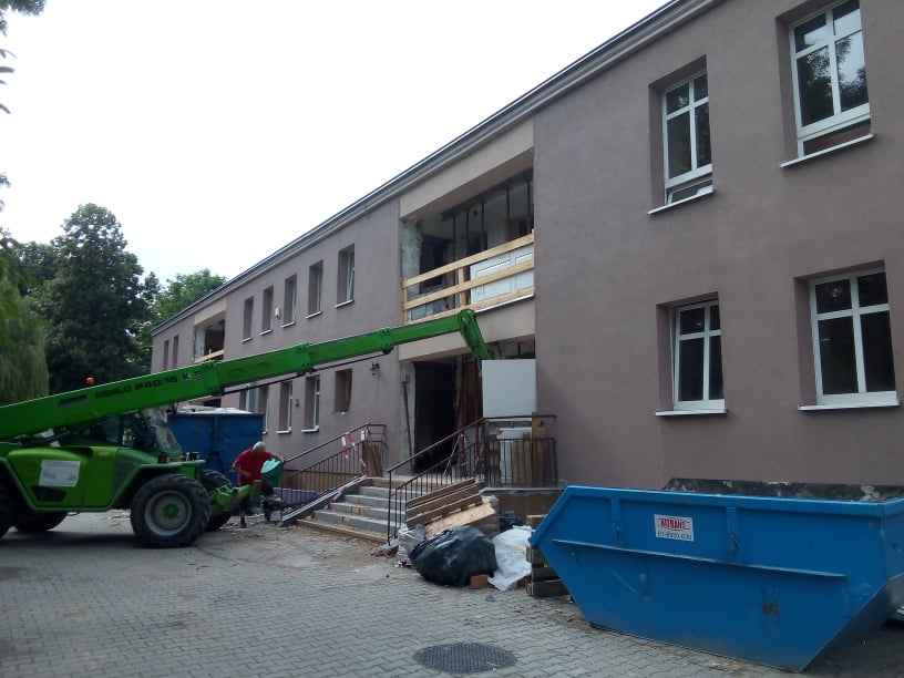 Remont głównego budynku MOPR