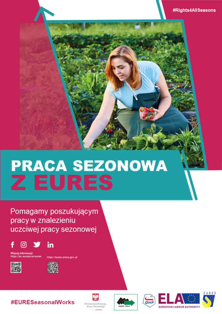 Plakat reklamowy sieci EURES