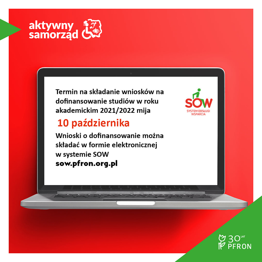 Logo Aktywnego Samorządu oraz SOW – Systemu Obsługi wsparcia