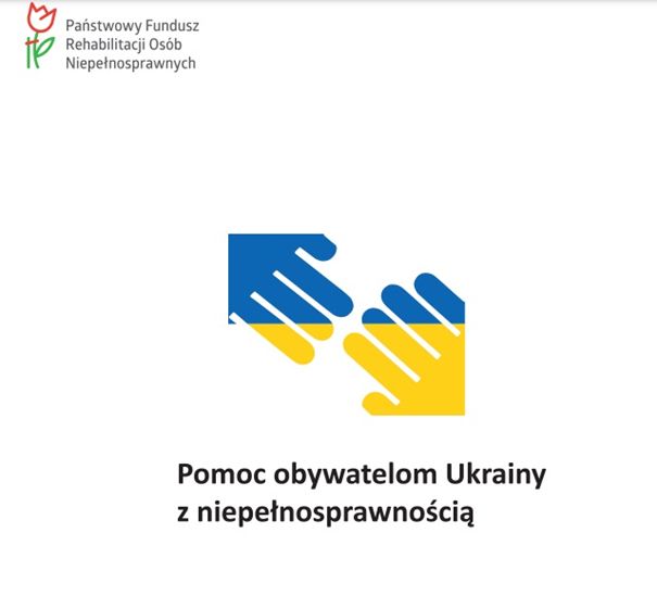 Logo akcji Pomoc obywatelom Ukrainy z niepełnosprawnością